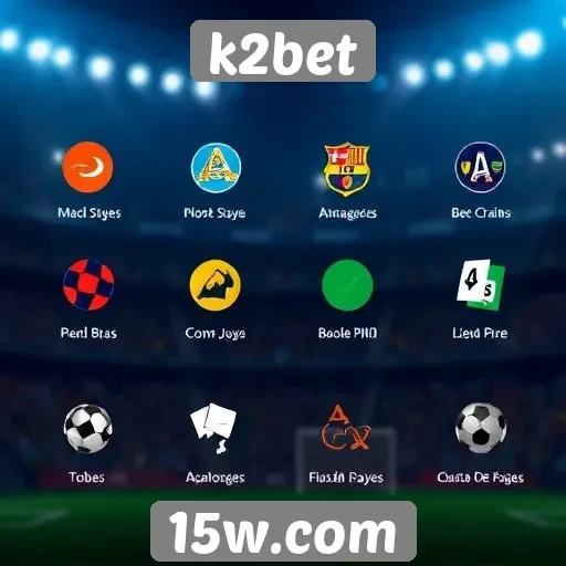 Cobertura das modalidades de apostas disponíveis no k2bet